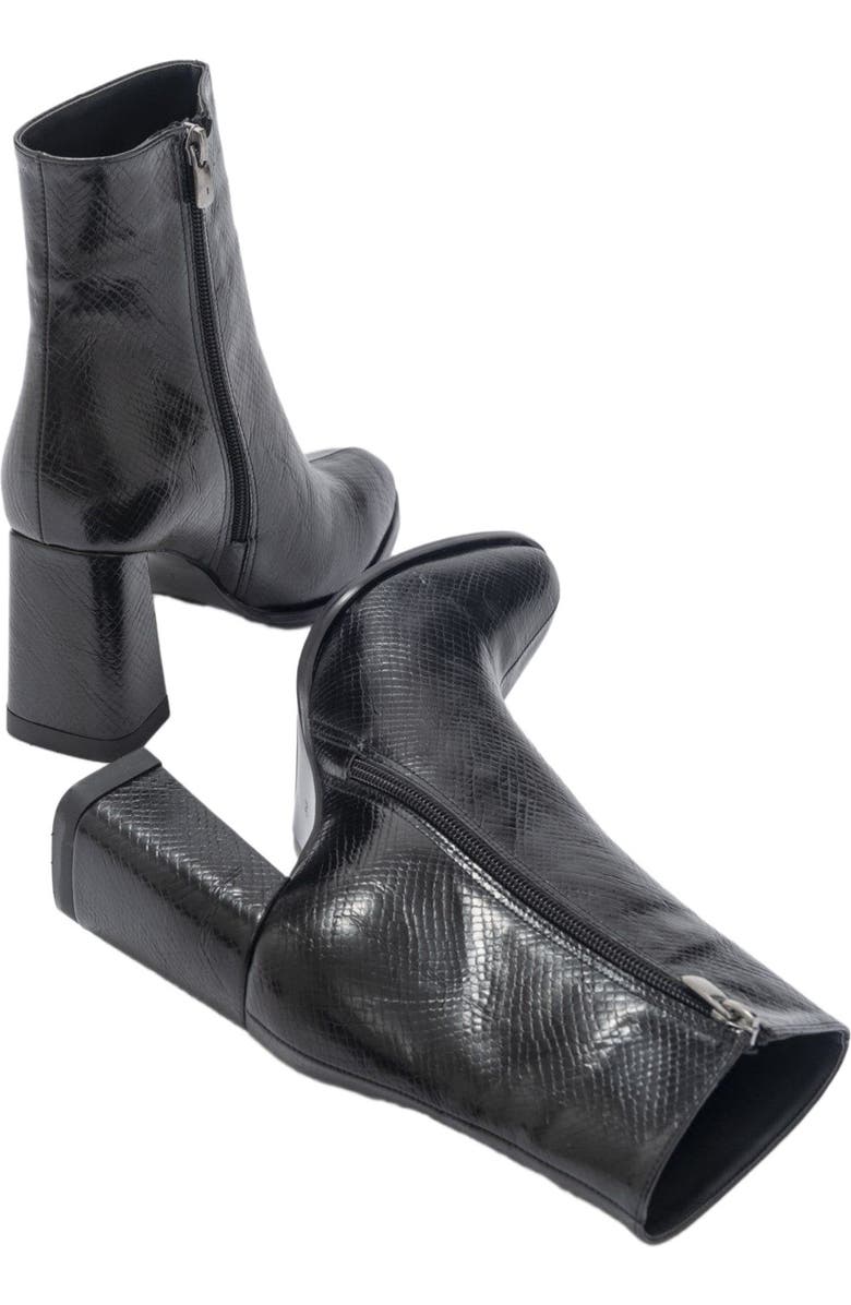 Prologue Shoes Jewel High Heel Boot, Alternate, color, Black Print Faux Leather