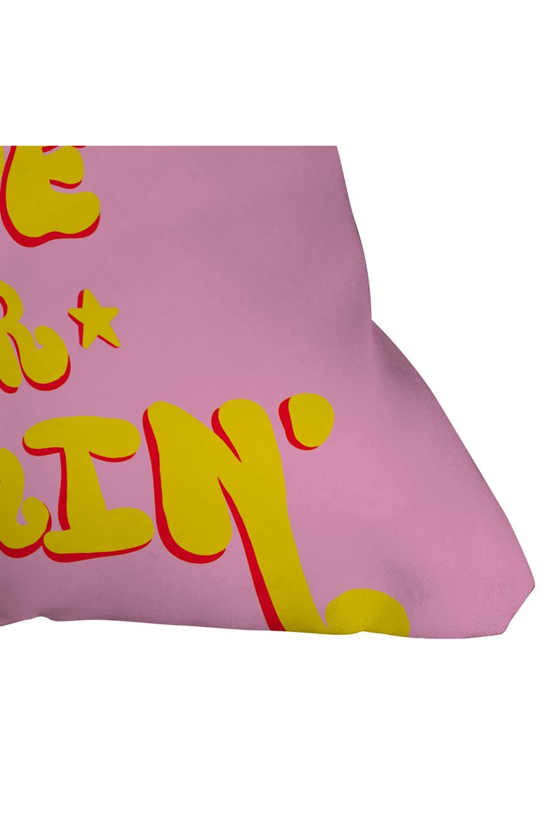 Deny Designs Nancy Throw Pillow, Alternate, color, Pink