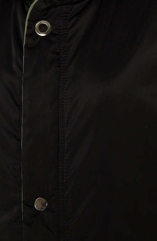 Caalo Sustainable Reversible Satin Down Coat In Black