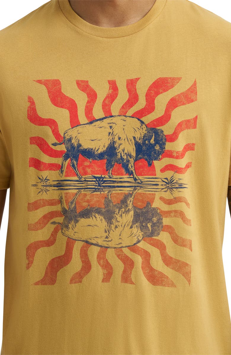 Wrangler Cotton Graphic T-Shirt, Alternate, color, Pale Gold