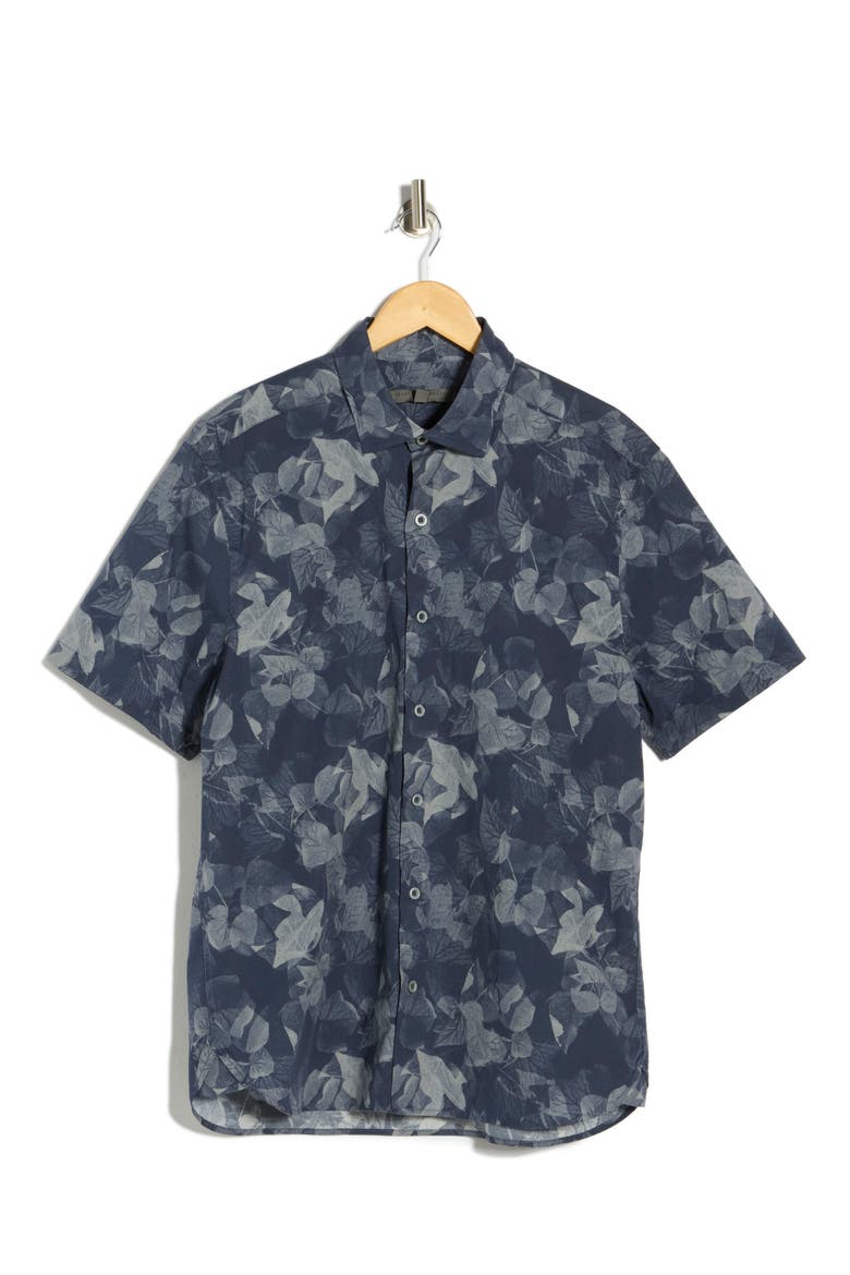 Crossfield Short Sleeve Button-Up Shirt, Alternate, color, DARK CASPIAN
