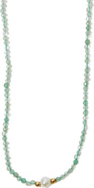 Argento Vivo Sterling Silver Freshwater Pearl Beaded Necklace