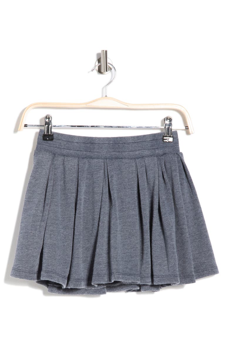 Vintage Havana Kids' French Terry Pleated Skirt, Main, color, Navy