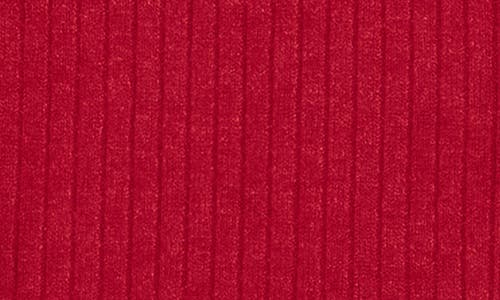 Vigoss Rosette Scoop Neck Knit Top In Red