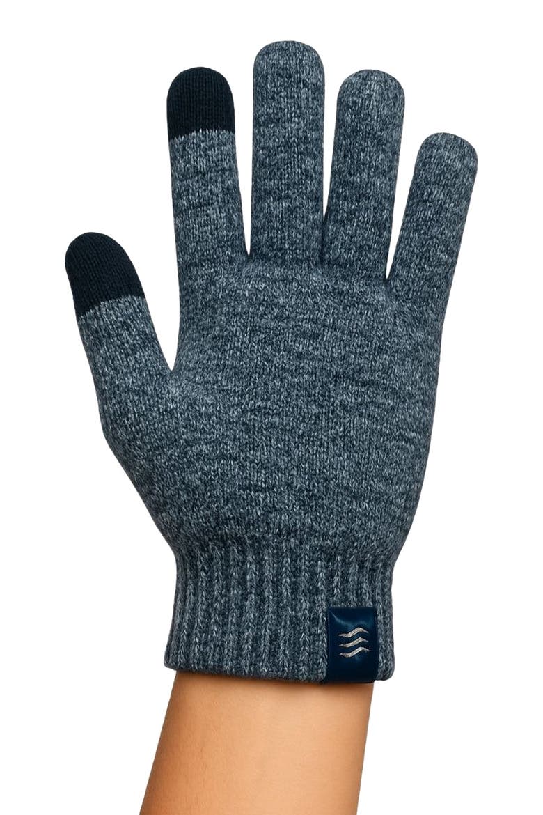 The Merino Wool Mountain and Marled Knit Glove 2-pack, Alternate, color, Midnight Navy