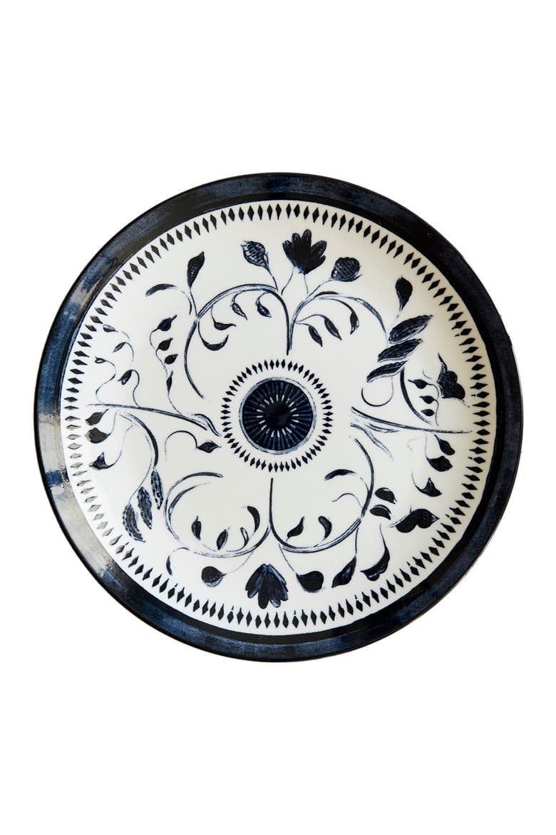 Bruges Porcelain 16-Piece Dinnerware Set, Main, color, Blue