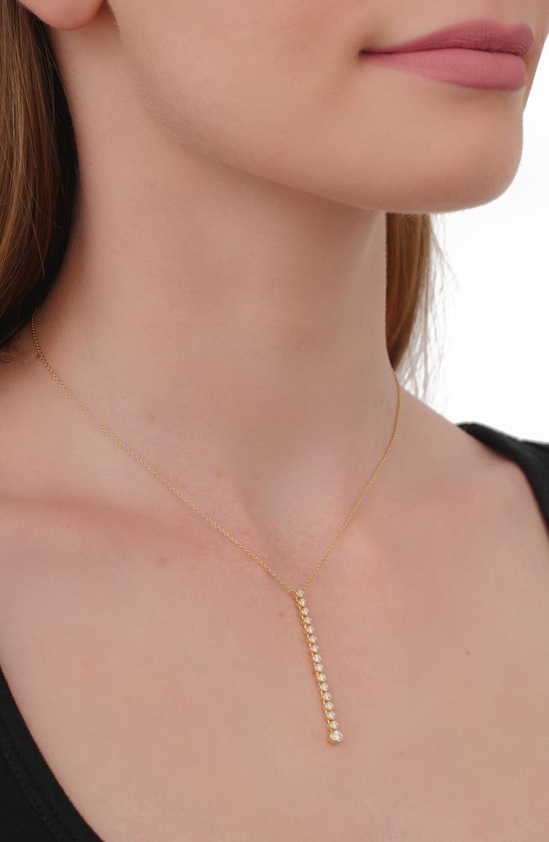 Bony Levy Monaco Diamond Stick Pendant Necklace, Alternate, color,