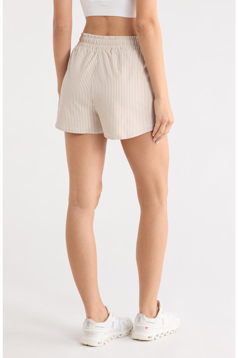 Saltair Pleated Shorts, Alternate, color, TAUPE STRIPE