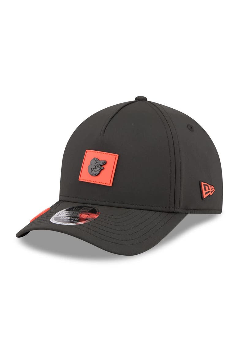 Men's New Era  Black Baltimore Orioles 2026 Clubhouse 9FORTY A-Frame Adjustable Hat, Main, color, Black