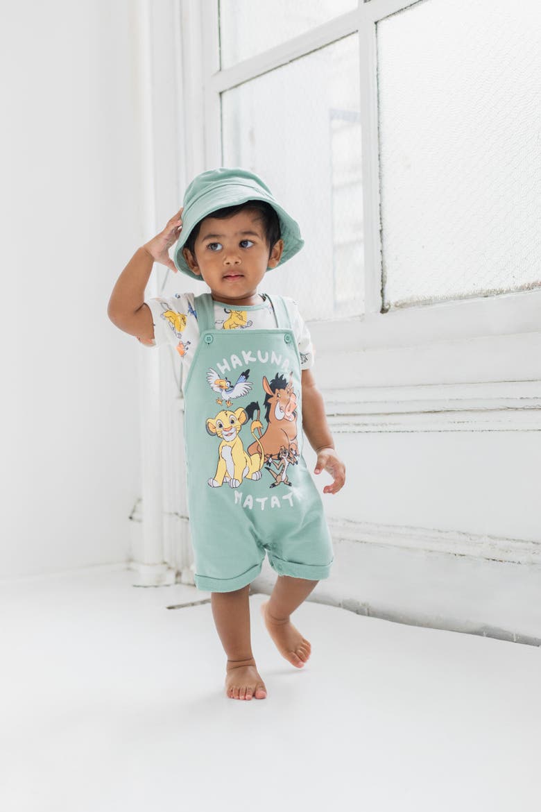 Shortall T-Shirt & Hat Set, Alternate, color, Lion King Multicolor