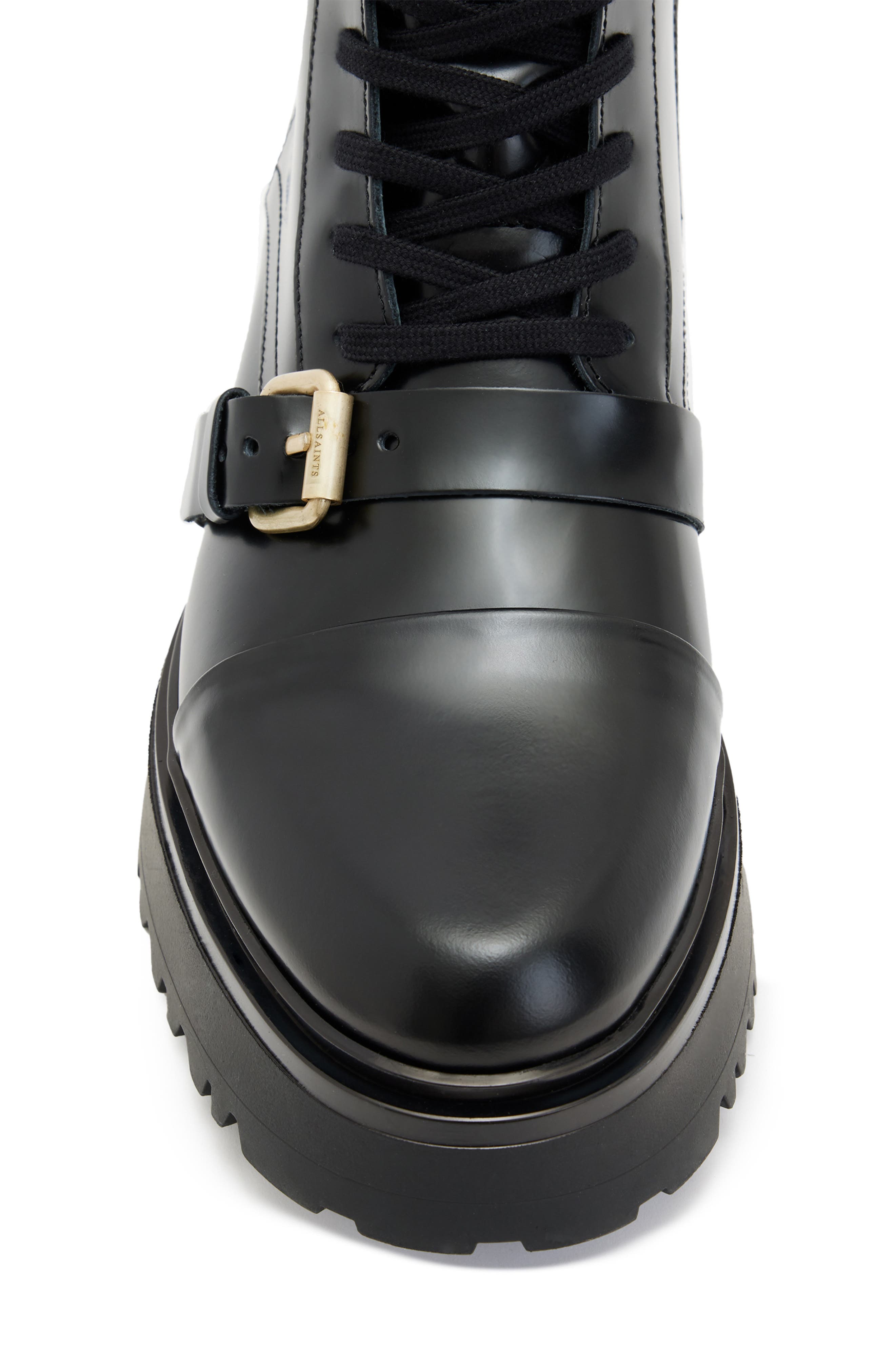 AllSaints Stellar Cap Toe Combat Boot, Alternate, color, 