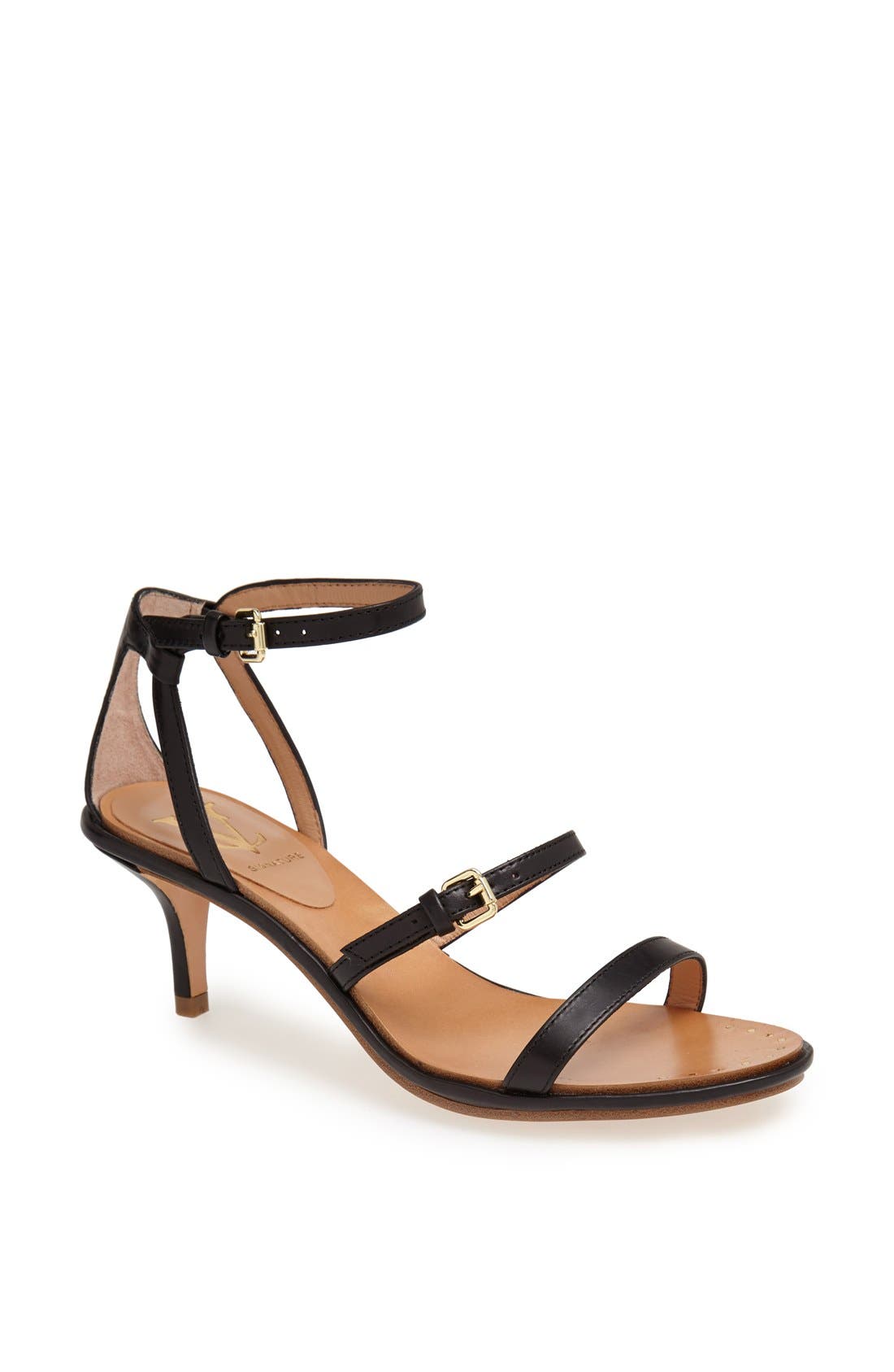 'Hilarie' Sandal, Main, color, BLACK