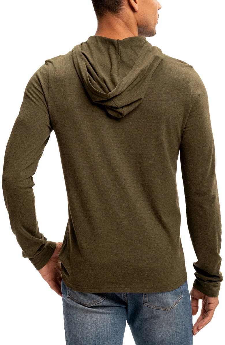 Threads 4 Thought Long Sleeve Henley Hoodie, Alternate, color, 