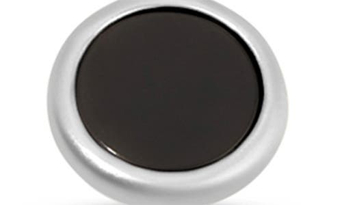 Ettika Circle Stone Onyx Pendant Necklace In Black