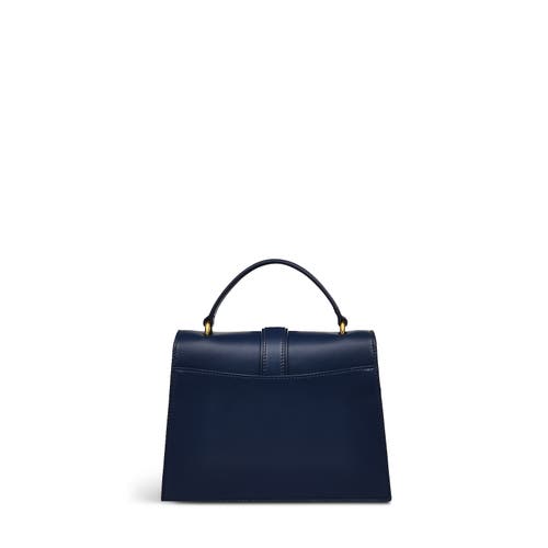 Radley Kentucky Derby Ss25 Small Flapover Satchel Bag In Ink