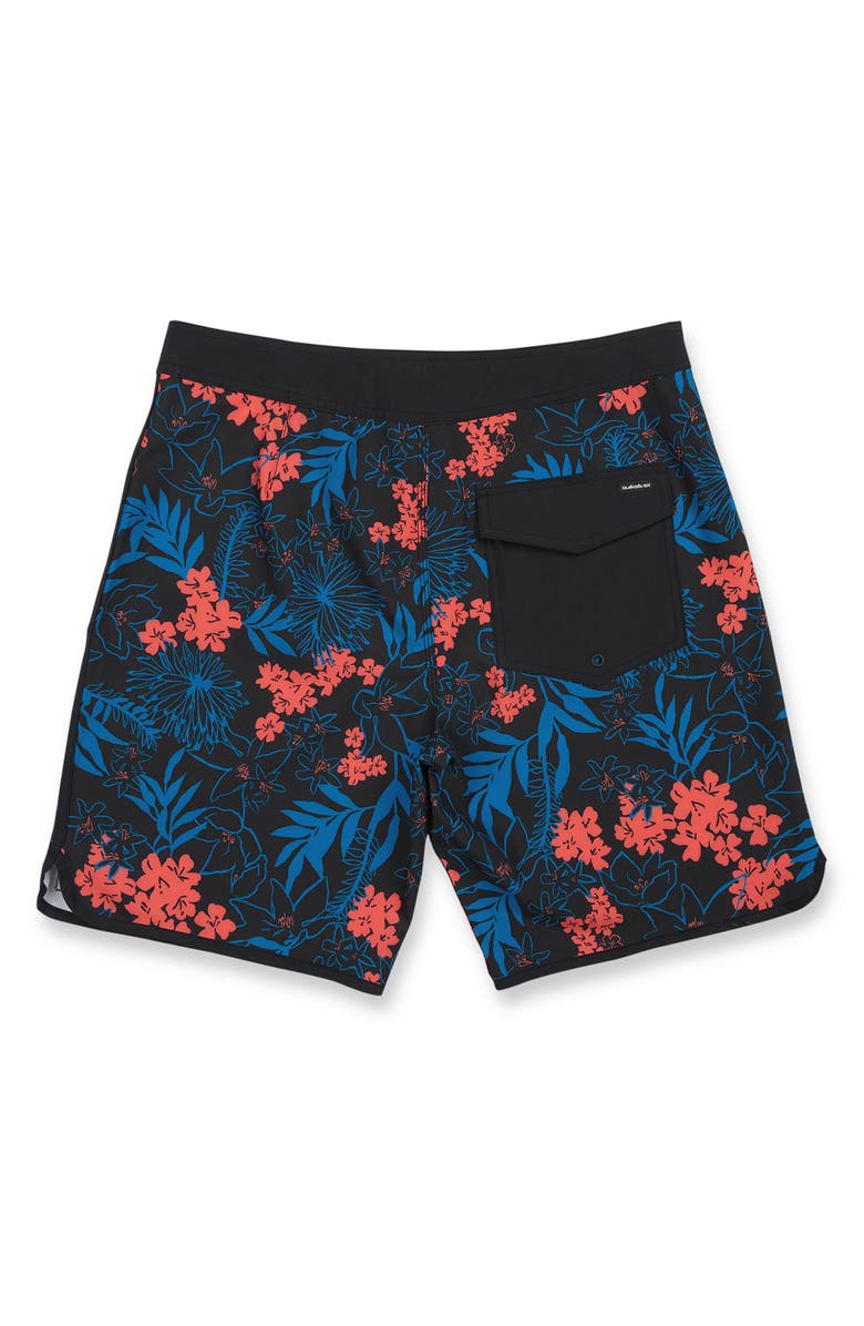 Quiksilver Jetty Bloom 19 Board Shorts, Alternate, color, Anthracite