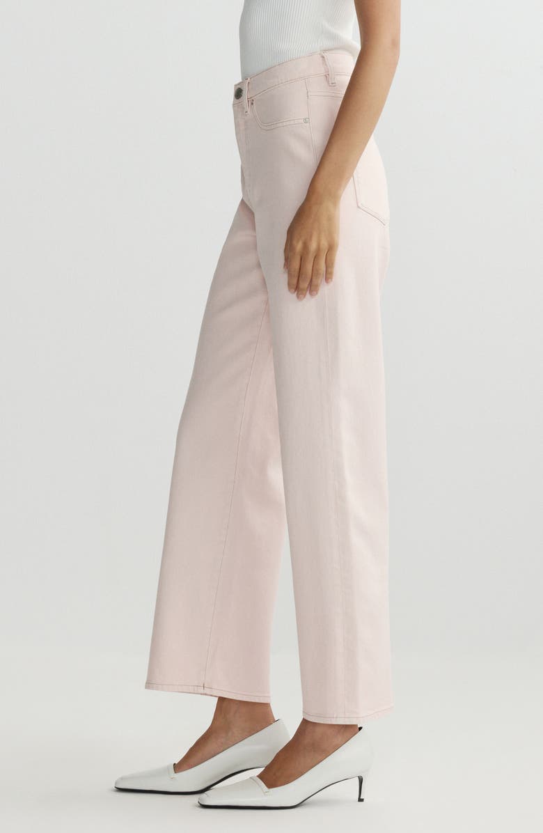 DL1961 Karmine Refined Wide Leg High Waist Ankle Jeans, Alternate, color, Ballet