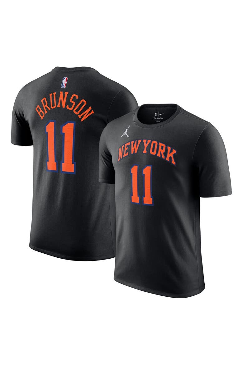 Unisex Jordan Brand Jalen Brunson Black New York Knicks Name