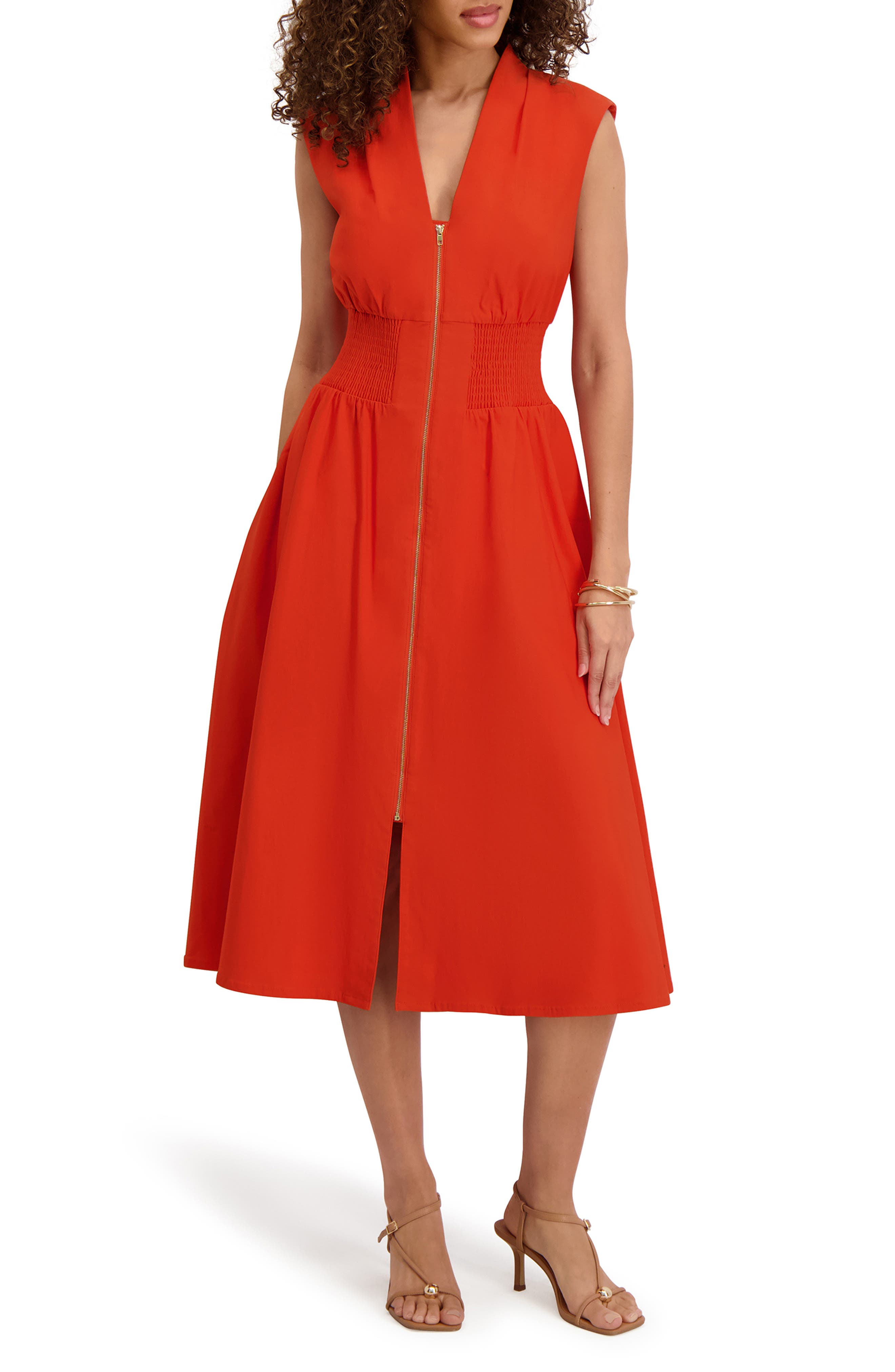 Zip Midi Dress