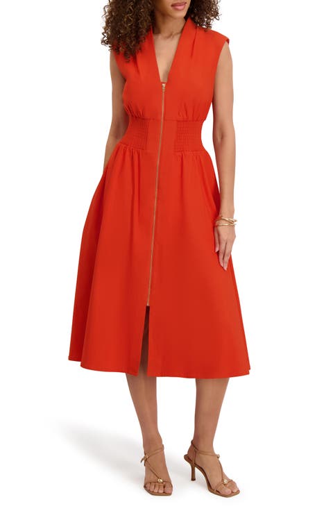 Zip Midi Dress