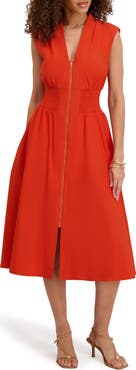 Kensie Zip Midi Dress