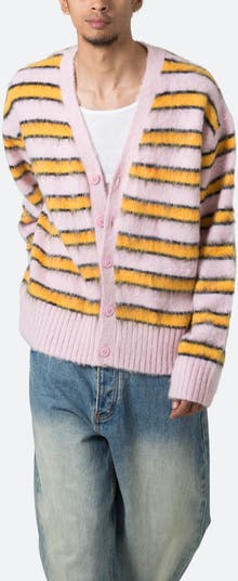 カーディガン accent mohair cardigan(unisex) accent mohair cardigan(unisex)/beigepink | KNUTH MARF
