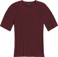 rag & bone Camryn Short Sleeve Rib Sweater