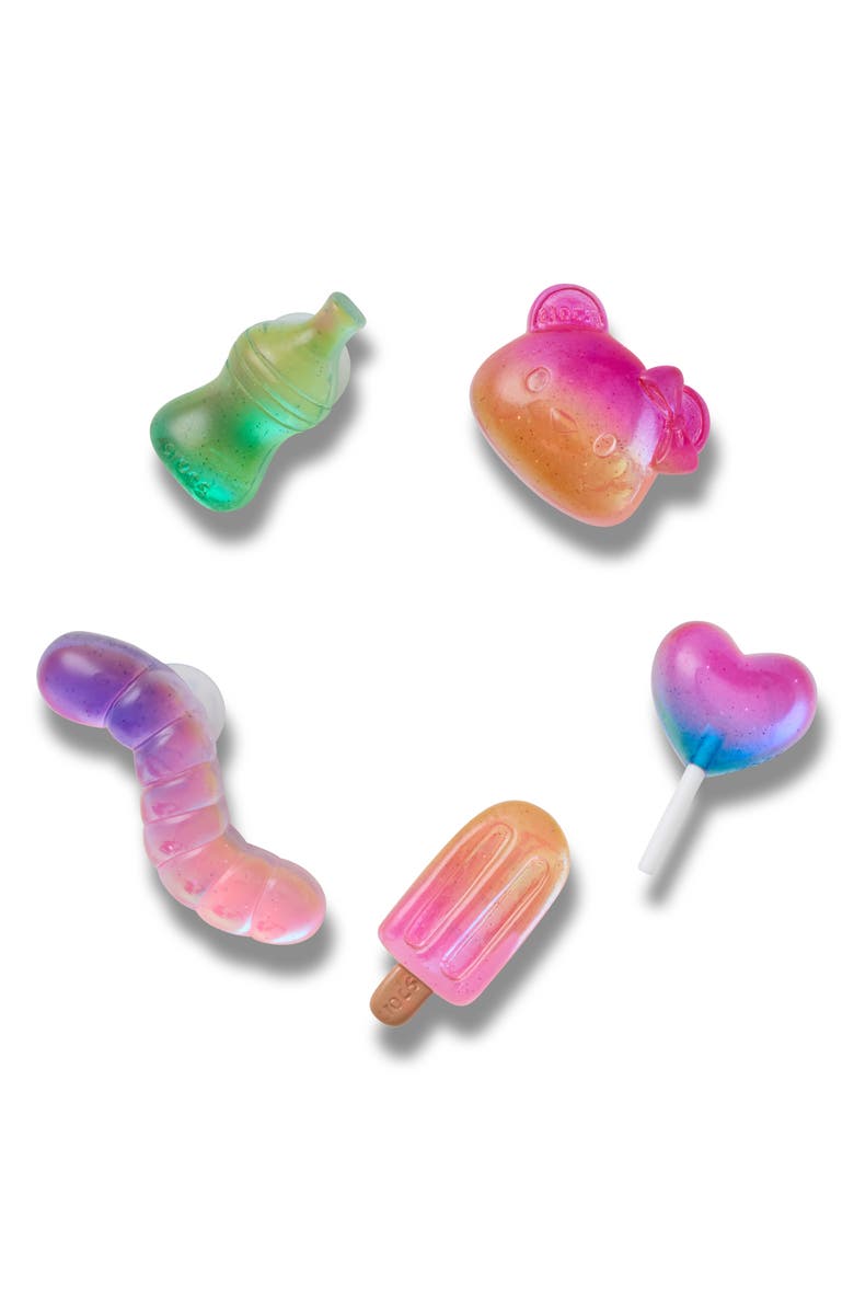 CROCS Jelly Candy 5-Pack Jibbitz Shoe Charms, Main, color, White