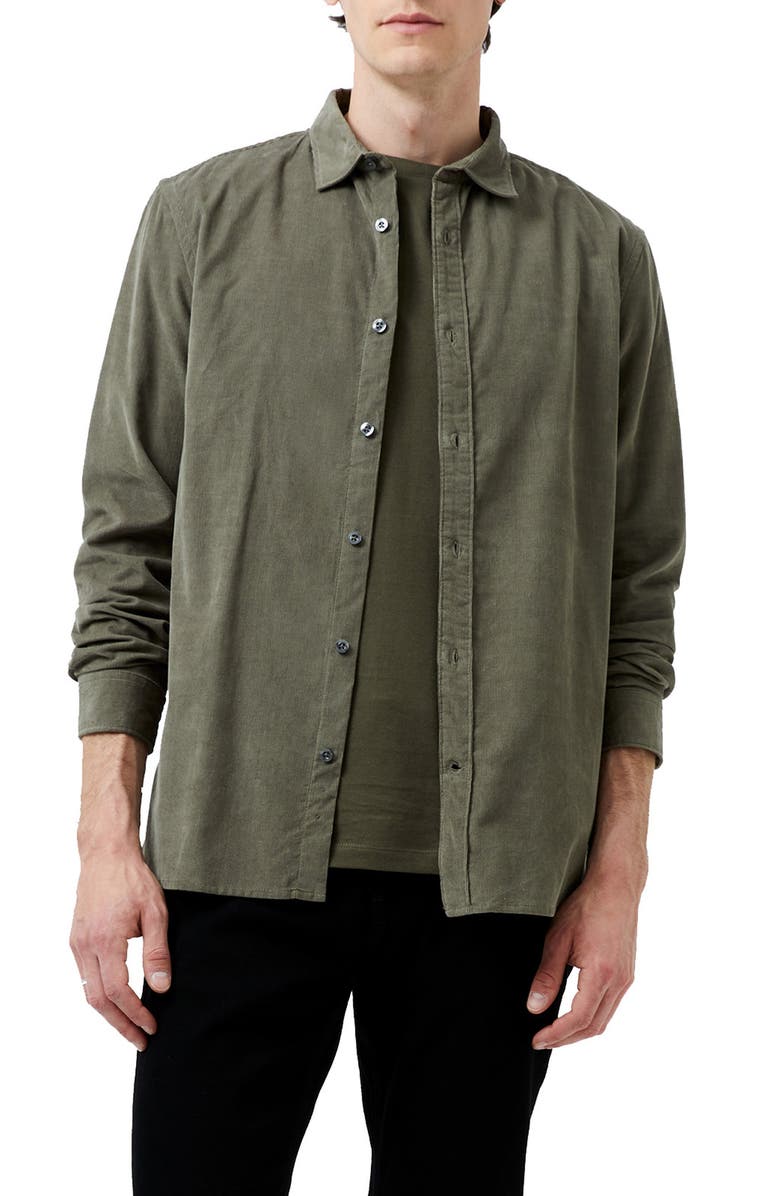 French Connection Baby Corduroy Button-Up Shirt, Main, color,