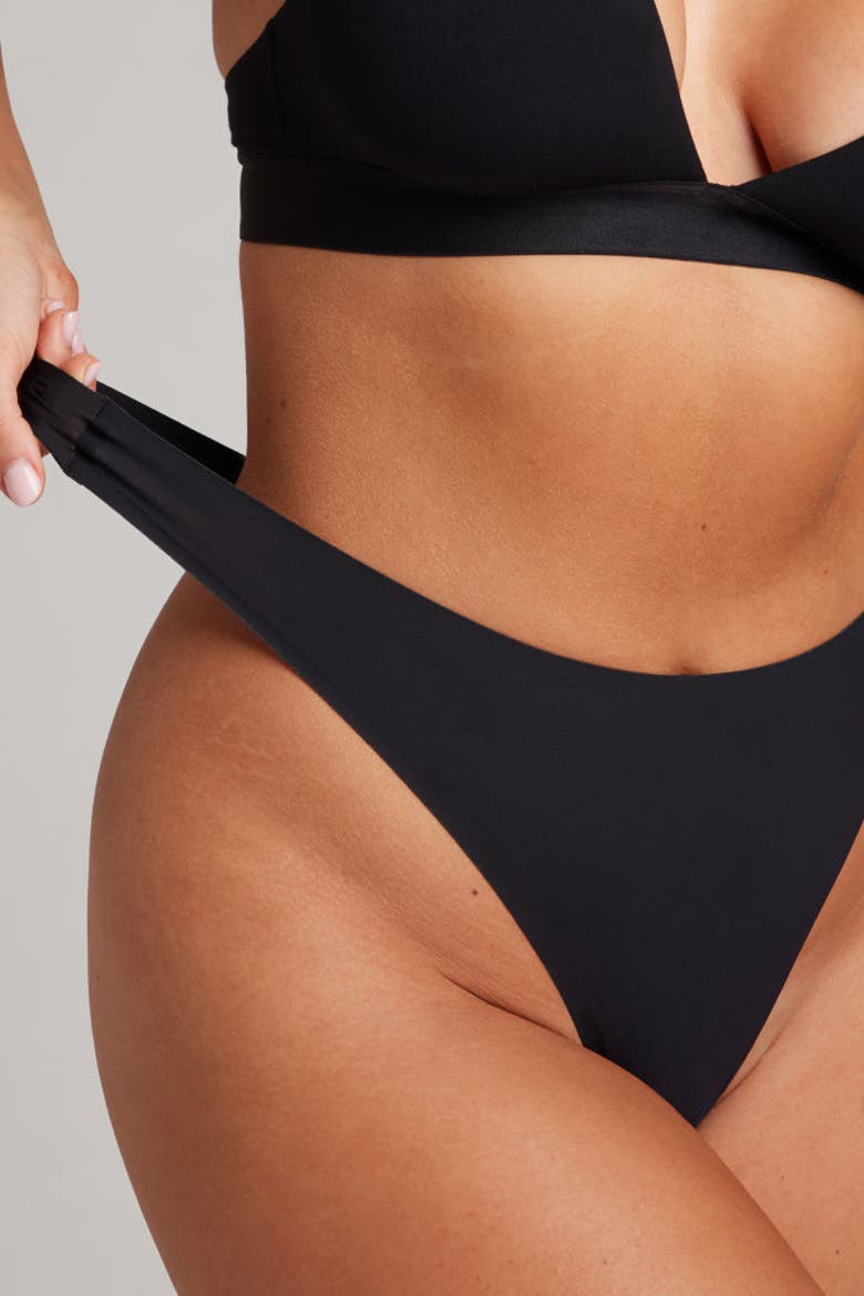 Base High Thong, Alternate, color, Black