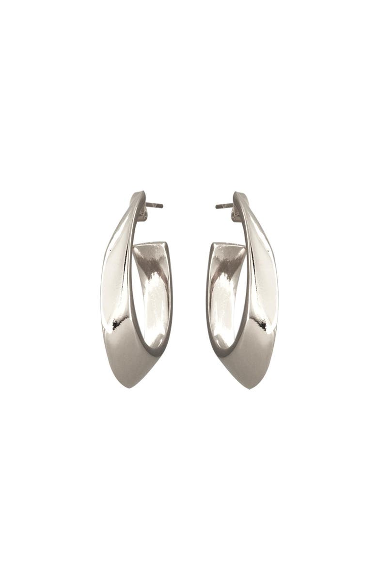 CXC Aroma Hoop Earrings, Main, color, Silver