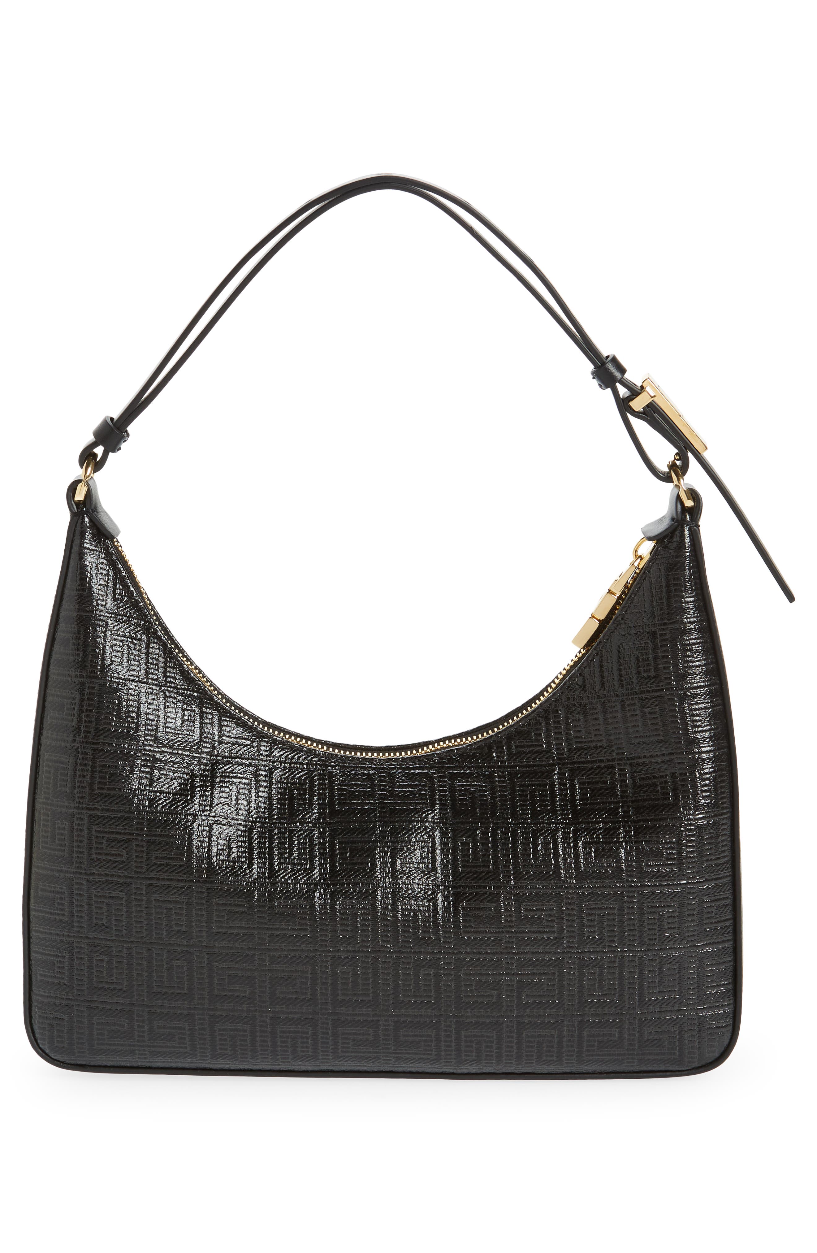 Givenchy Small Moon Cut Out Logo Jacquard Hobo Bag, Alternate, color, 