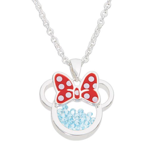Disney Silver Plated Birthstone Shaker Necklace, 18+2'' In Metallic