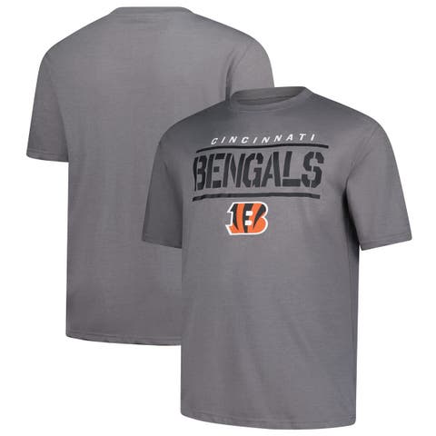 Men's Fanatics Heather Gray Cincinnati Bengals Big & Tall Top Notch T-Shirt
