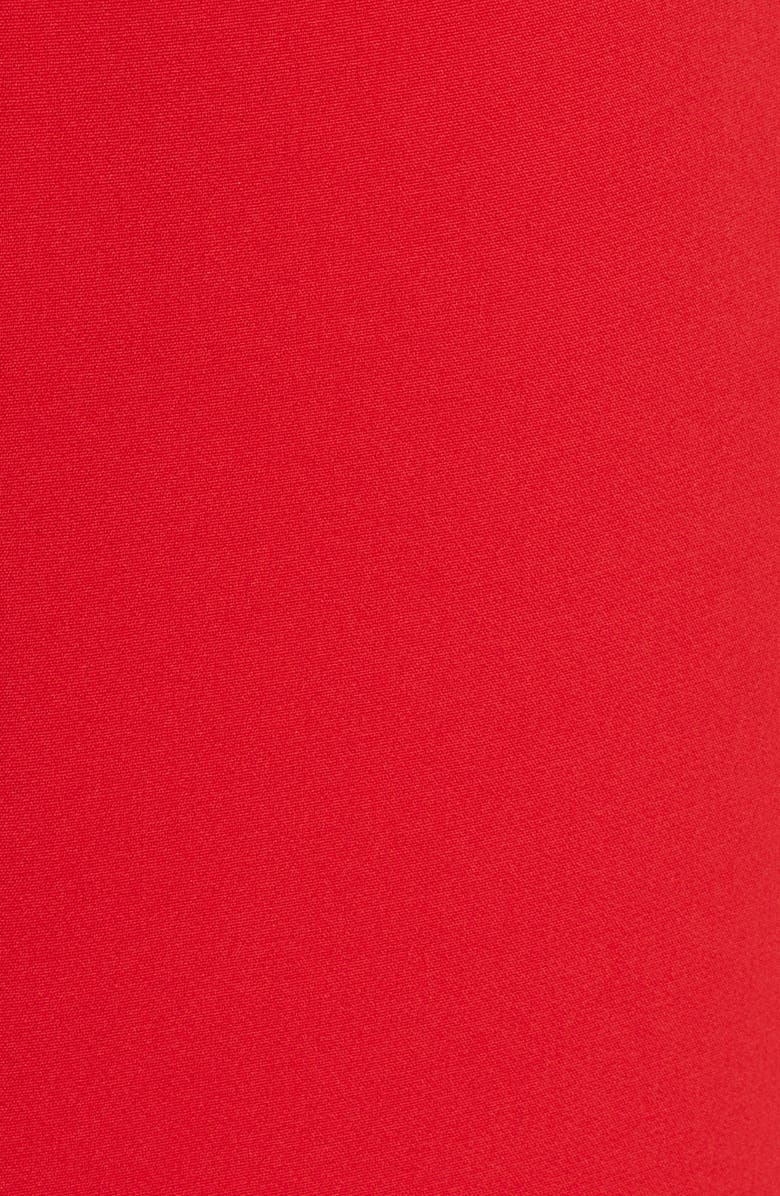 Badgley Mischka Collection Ruffle Sleeve Evening Dress, Alternate, color, 