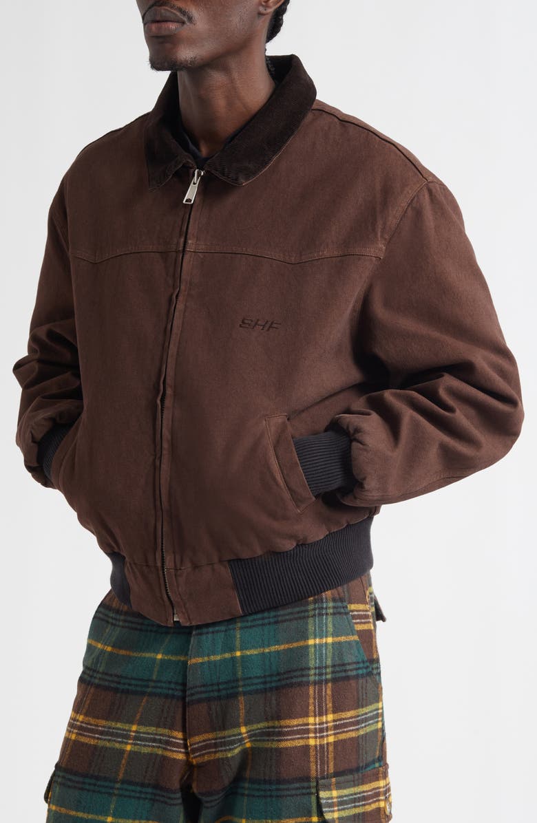 Sky High Farm Workwear Gender Inclusive Canvas Work Jacket, Alternate, color, Brown