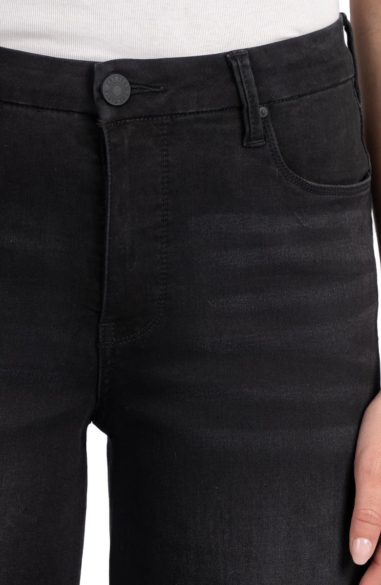 KUT from the Kloth Meg High Waist Raw Hem Wide Leg Jeans, Alternate, color, 