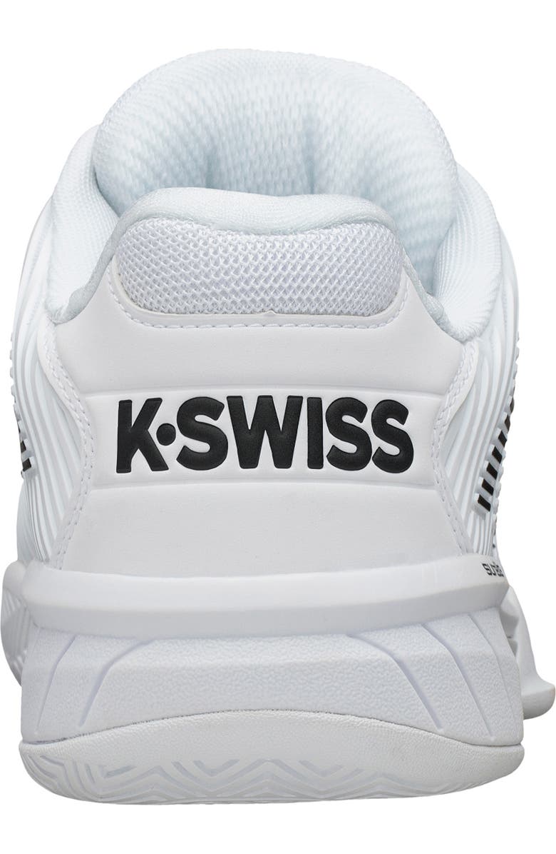 K-Swiss Hypercourt Express 2 Tennis Shoe, Alternate, color, White/ Black/ White