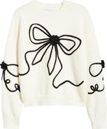 Petal & Pup Isiora 3D Embroidered Bow Sweater