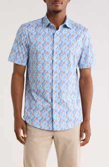 Bugatchi Short Sleeve Button-Up Shirt
