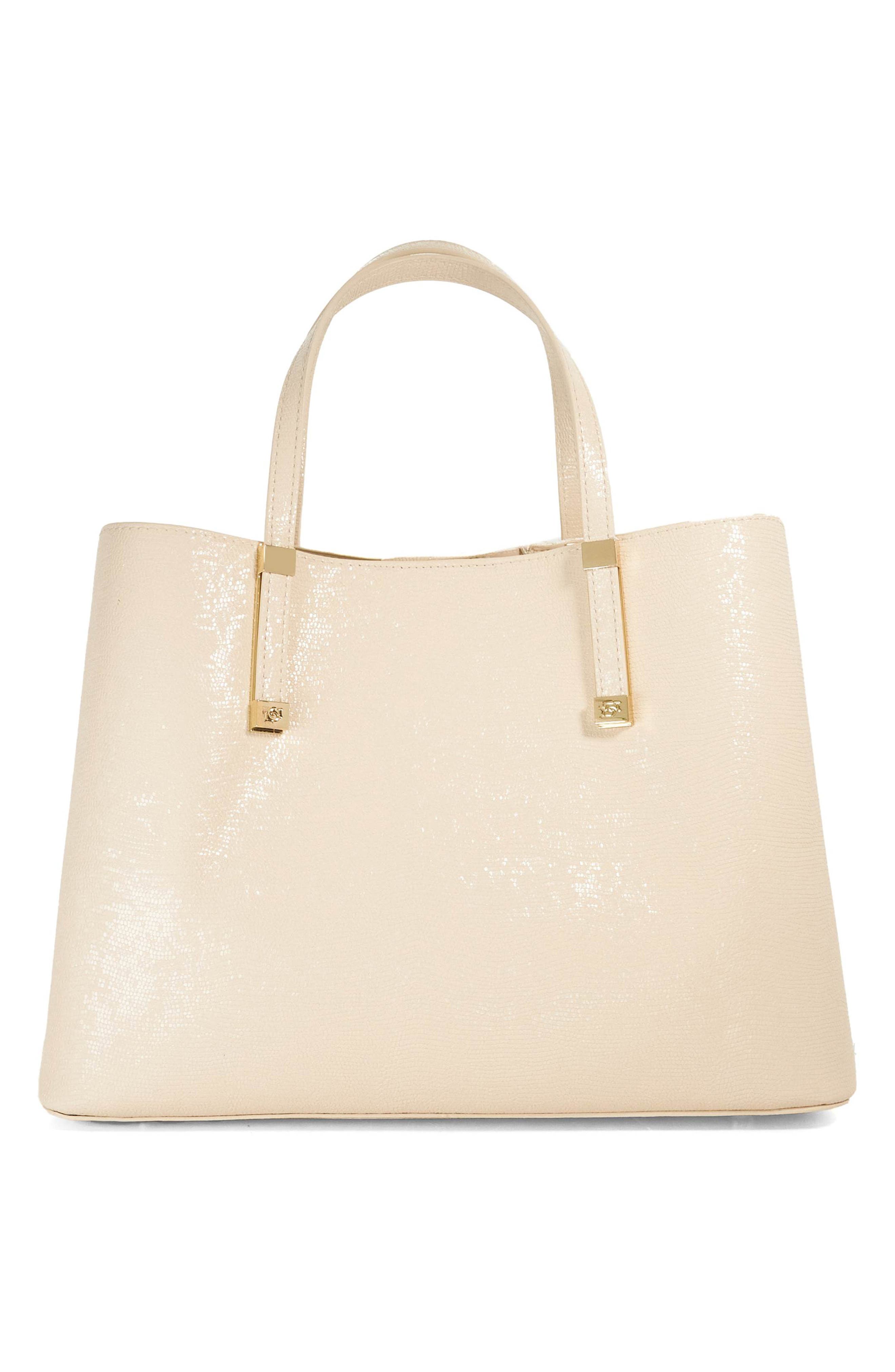 Dorry Faux Leather Tote, Alternate, color, ECRU1