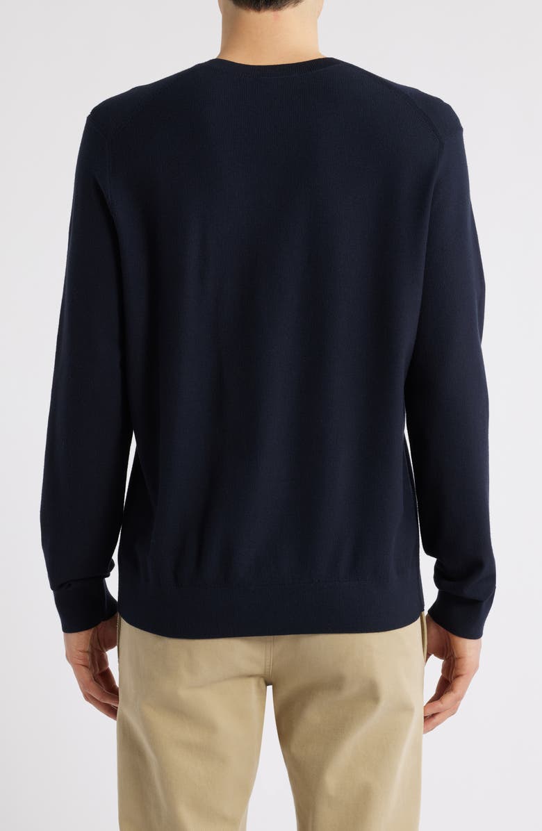 Theory Textured Crewneck Sweater, Alternate, color, Baltic