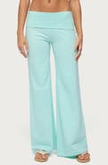 EDIKTED Wide Leg Foldover Pants