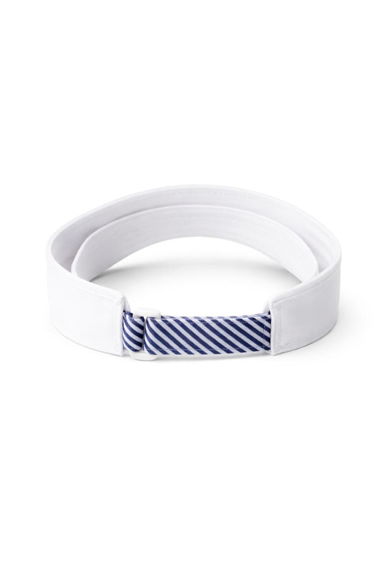 American Flag Visor, Alternate, color, White