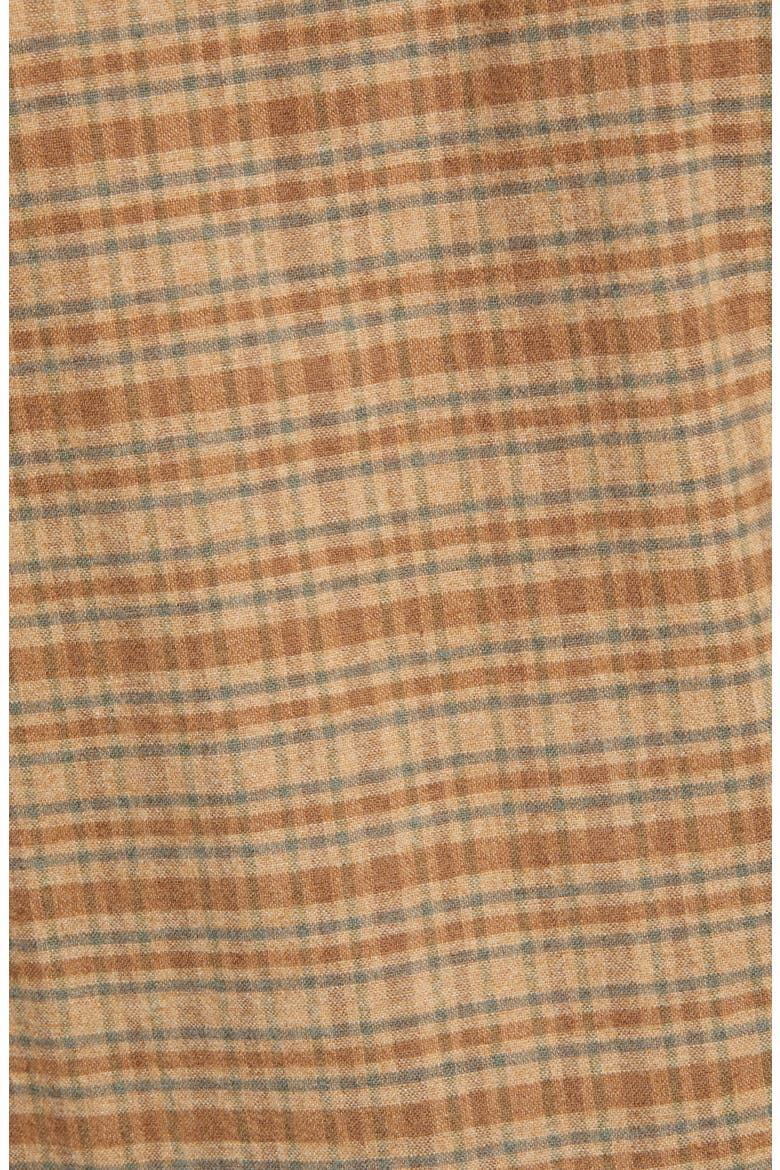 Surchemise John Plaid Button-Up Flannel Shirt Jacket, Alternate, color, BAA BEIGE