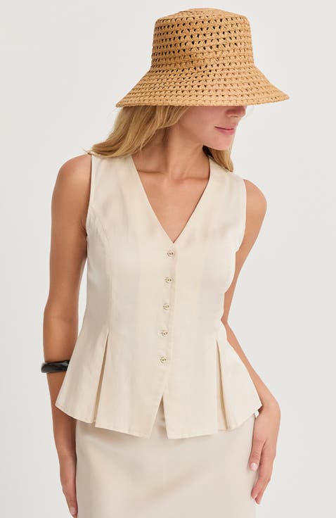 Pleated Lyocell Vest