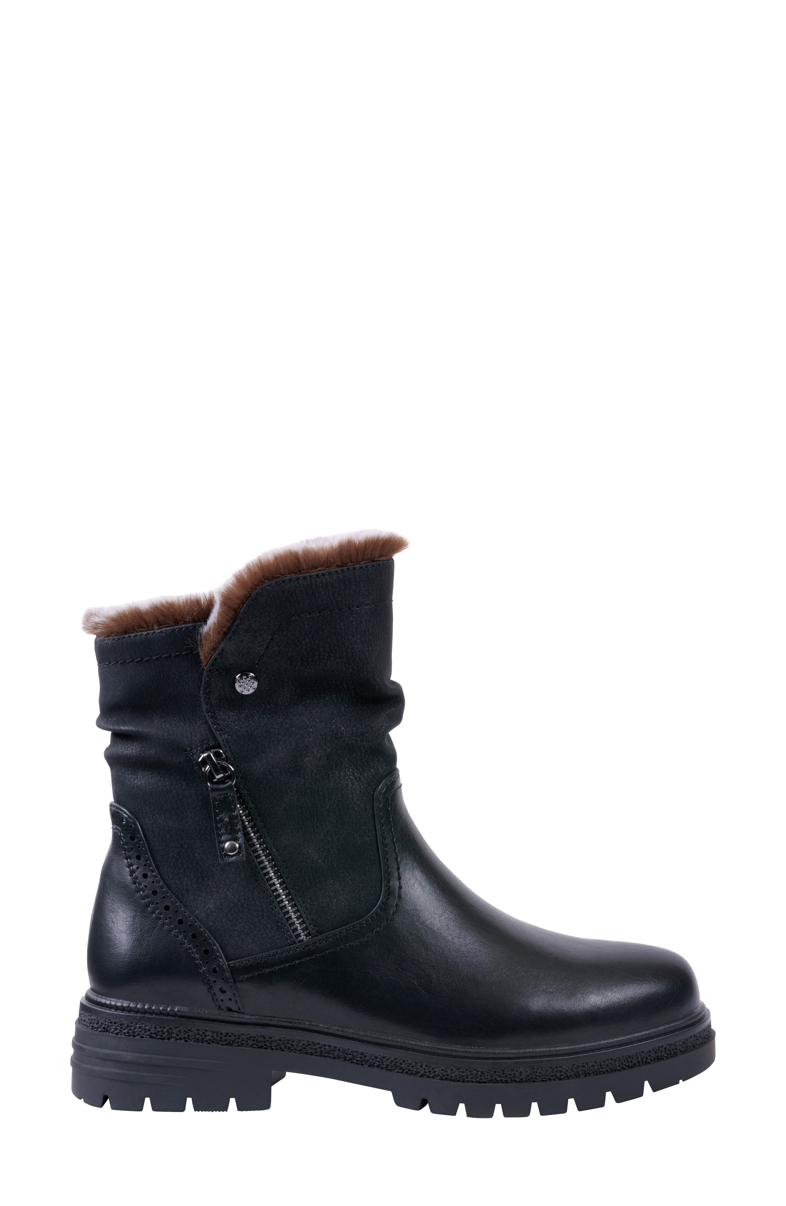 GC SHOES Martin Faux Fur Lined Bootie, Alternate, color, 