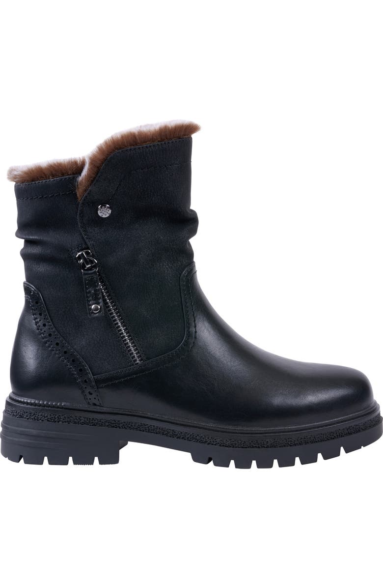 GC SHOES Martin Faux Fur Lined Bootie, Alternate, color, Black