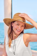 Coolibar Women's Sun Hat with Chin Cord - UPF 50+ Sun Protection - Tempe