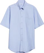 Givenchy Short Sleeve Cotton Oxford Button-Down Shirt